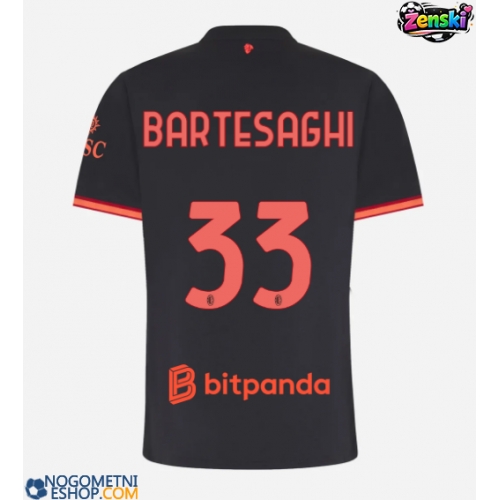 Ženski Nogometni dresi AC Milan Davide Bartesaghi #33 Tretji 2026-27 Kratek Rokav